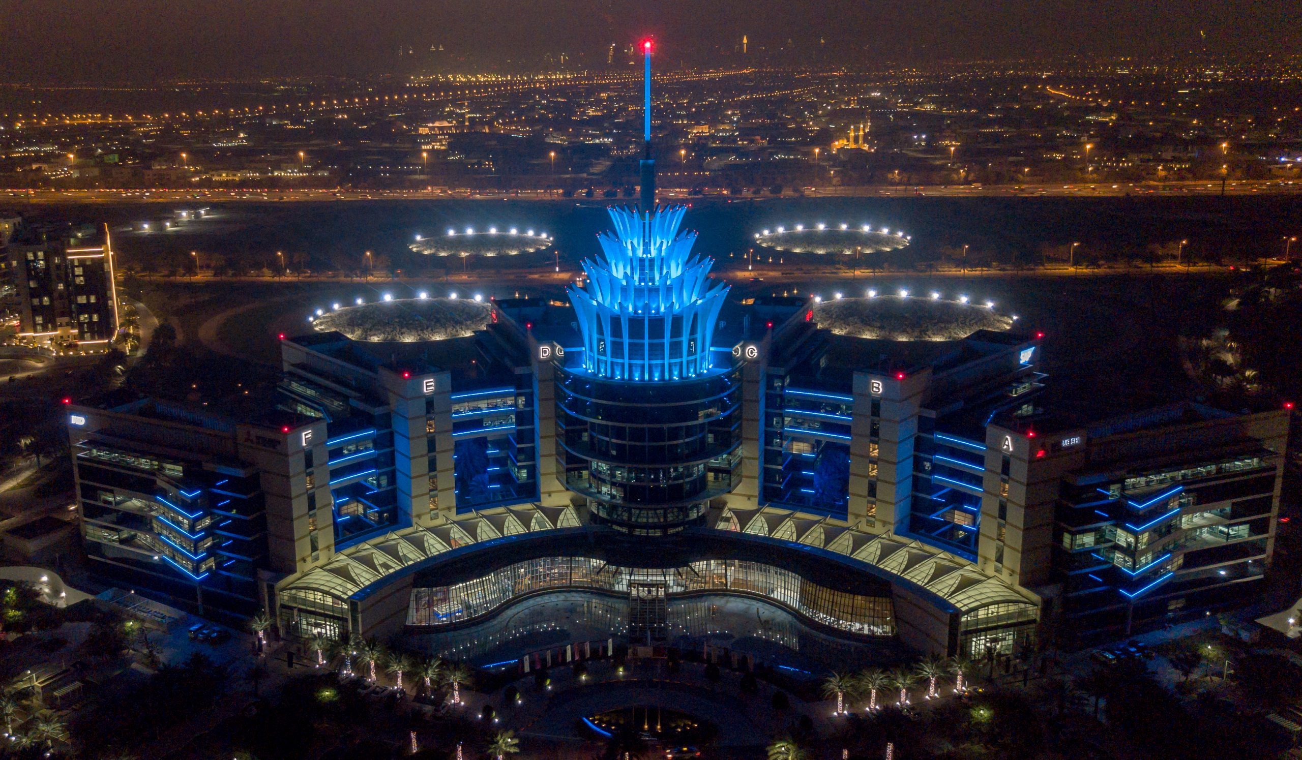 Dubai Silicon Oasis night view