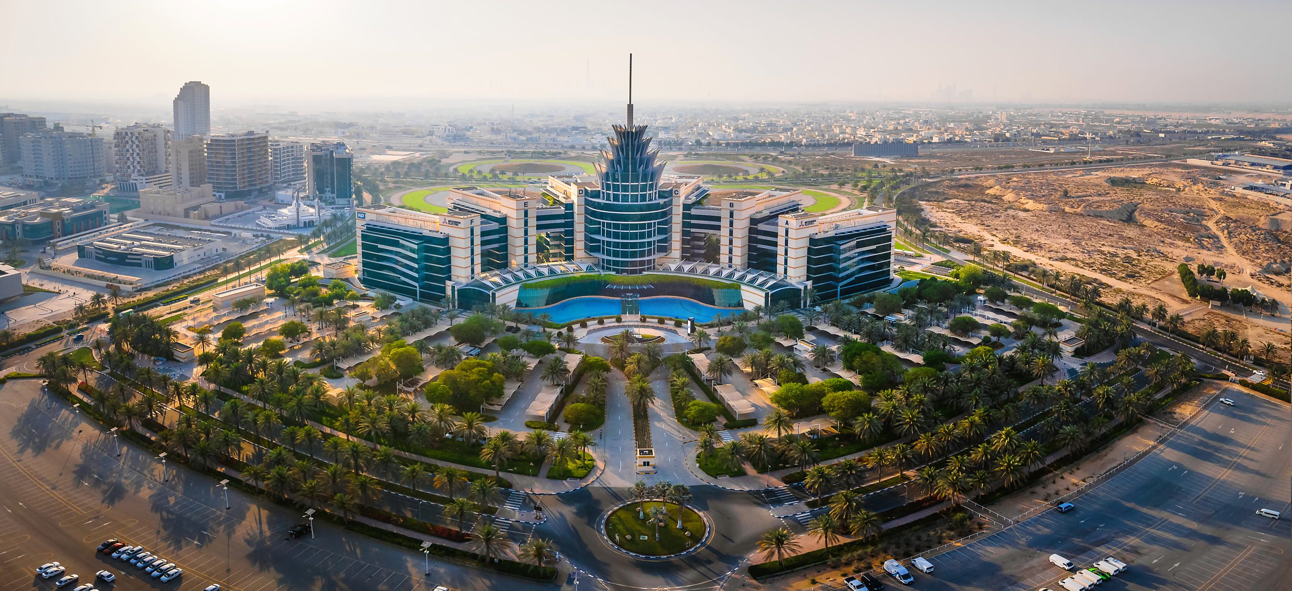 Aerial View Dubai Silicon Oasis